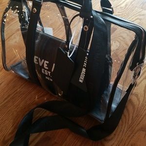 steve madden daylin clear satchel
